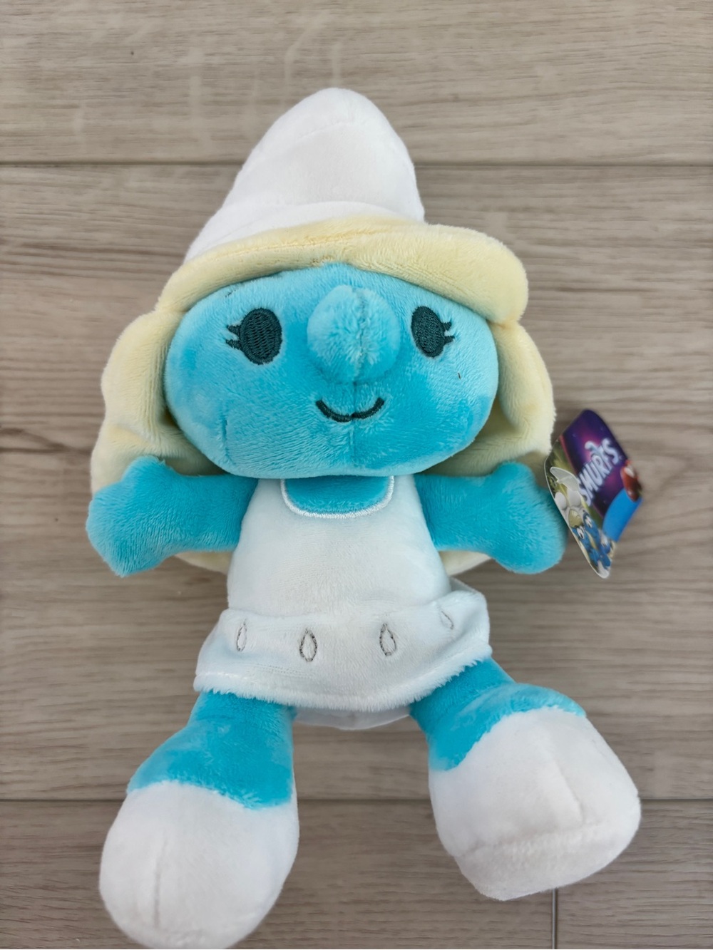 Blue Plush Smurfette Doll - Soft Cute Kids Toy